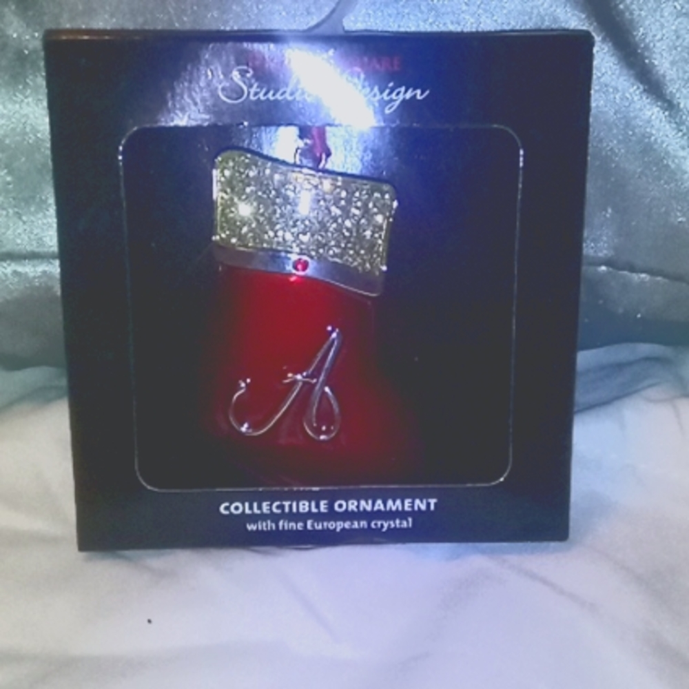 "A" Stocking Ornament